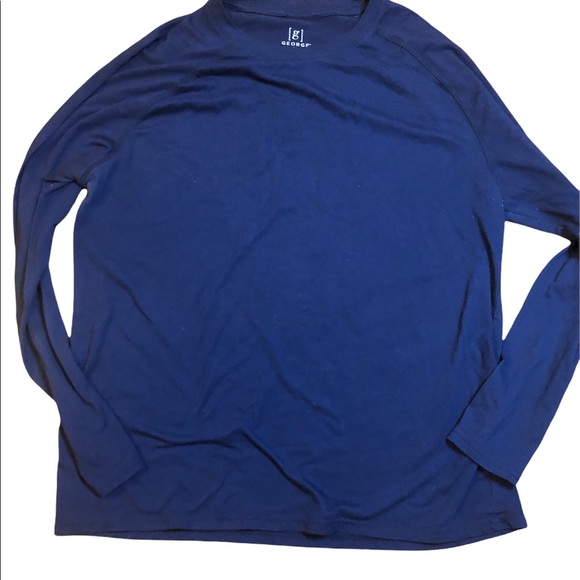 George Long Sleeved Blue Tee - Picture 1 of 3